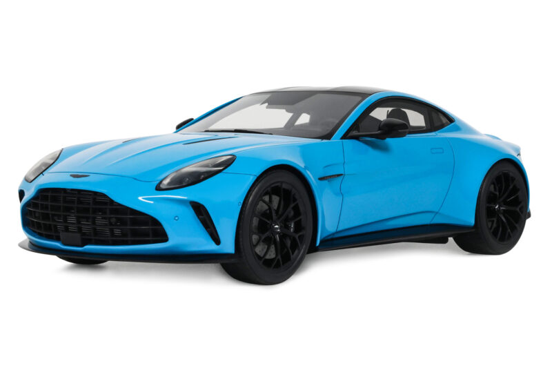 Aston Martin Vantage Elwood Blue GT Spirit 1:18 Aston Martin Vantage Elwood Blue GT Spirit 1:18 GT1008 Żywica