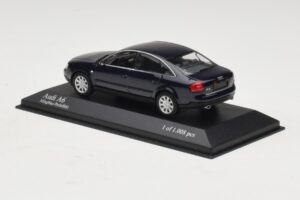 Audi A6 C5 Niebieski Metalik Minichamps 1:43 430010201 Metal — zdjęcie 3 z 4