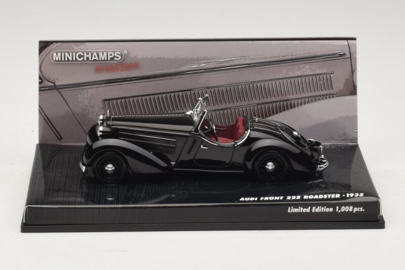 Audi Front 225 Roadster Czarny Minichamps 1:43 Audi Front 225 Roadster Czarny Minichamps 1:43 437019131 Metal