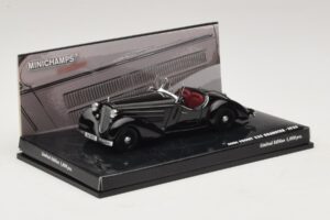 Audi Front 225 Roadster Czarny Minichamps 1:43 437019131 Metal — zdjęcie 2 z 5