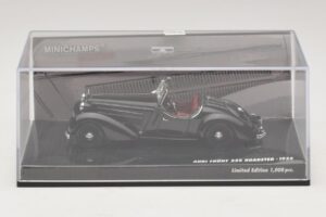 Audi Front 225 Roadster Czarny Minichamps 1:43 437019131 Metal — zdjęcie 4 z 5