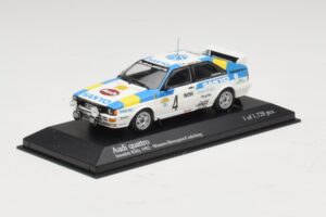 Audi Quattro #4 S. Blomqvist / B. Cederberg Rally Sweden Winner 1982 Minichamps 1:43 430821904 Metal — zdjęcie 2 z 4