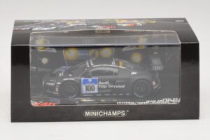 Audi R8 LMS GT3 #100 M. Ekstrom / O. Jarvis Abt Sportsline 24 Hours of Nurburgring 2010 Minichamps 1:43 437101900 Metal — zdjęcie 5 z 5
