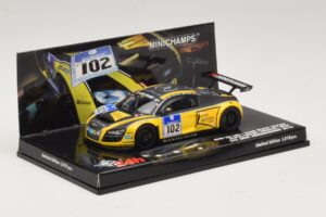 Audi R8 LMS GT3 #102 H-J. Stuck / H. Heyer Black Falcon 24 Hours of Nurburgring 2010 Minichamps 1:43 437101912 Metal — zdjęcie 2 z 5