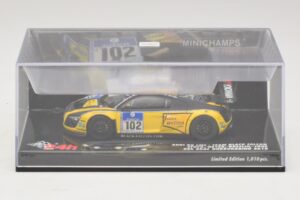 Audi R8 LMS GT3 #102 H-J. Stuck / H. Heyer Black Falcon 24 Hours of Nurburgring 2010 Minichamps 1:43 437101912 Metal — zdjęcie 4 z 5