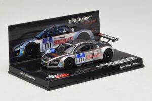 Audi R8 LMS GT3 #111 Metha / Breslin Black Falcon 24 Hours of Nurburgring 2010 Minichamps 1:43 437101911 Metal — zdjęcie 2 z 5