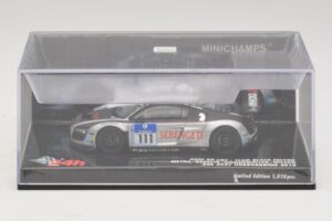 Audi R8 LMS GT3 #111 Metha / Breslin Black Falcon 24 Hours of Nurburgring 2010 Minichamps 1:43 437101911 Metal — zdjęcie 4 z 5