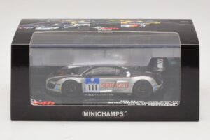 Audi R8 LMS GT3 #111 Metha / Breslin Black Falcon 24 Hours of Nurburgring 2010 Minichamps 1:43 437101911 Metal — zdjęcie 5 z 5