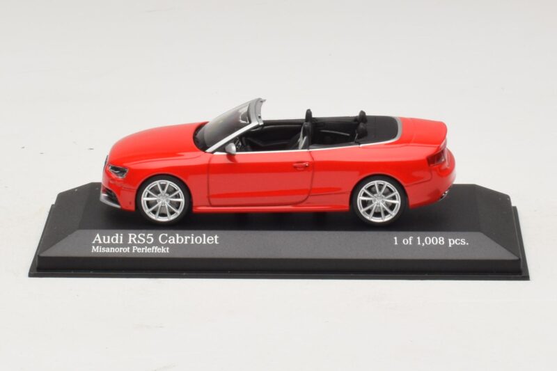 Audi RS5 B8 Kabriolet Czerwony Minichamps 1:43 Audi RS5 B8 Kabriolet Czerwony Minichamps 1:43 410011230 Metal