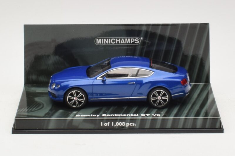 Bentley Continental GT V8 Niebieski Metalik Minichamps 1:43 436139982 Metal