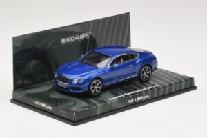 Bentley Continental GT V8 Niebieski Metalik Minichamps 1:43 436139982 Metal — zdjęcie 2 z 4