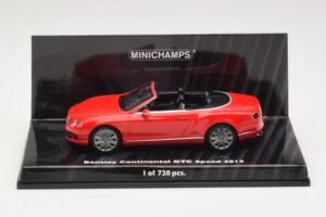 Bentley Continental GTC Speed Czerwony Minichamps 1:43 Bentley Continental GTC Speed Czerwony Minichamps 1:43 436139061 Metal