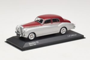 Bentley S2 Srebrny Czerwony Minichamps 1:43 403139953 Metal — zdjęcie 2 z 4