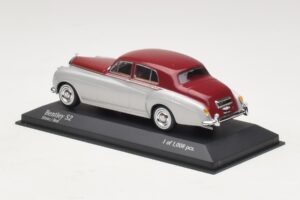 Bentley S2 Srebrny Czerwony Minichamps 1:43 403139953 Metal — zdjęcie 3 z 4