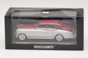Bentley S2 Srebrny Czerwony Minichamps 1:43 403139953 Metal — zdjęcie 4 z 4