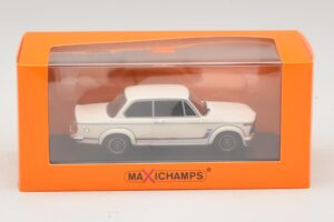 BMW 2002 Turbo Biały Maxichamps 1:43 940022201 Metal — zdjęcie 4 z 4