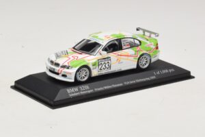 BMW 320i E46 #233 A. Priaulx / J. Muller Schubert Motorsport VLN Nurburgring 2005 Minichamps 1:43 400052433 Metal — zdjęcie 2 z 4
