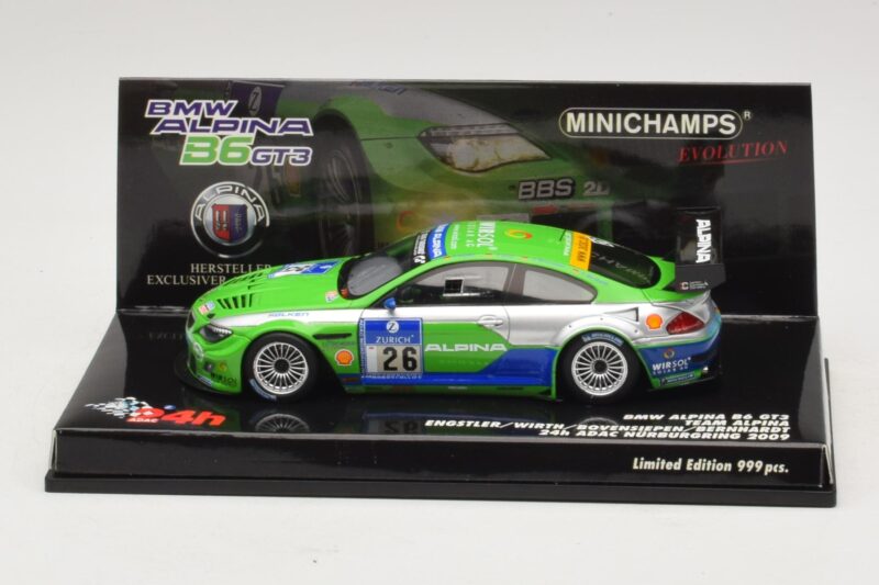BMW Alpina B6 GT3 #26 24 Hours of Nürburgring 2009 Minichamps 1:43 437092626 Metal