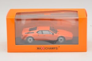 BMW M1 Pomarańczowy Maxichamps 1:43 940025020 Metal — zdjęcie 4 z 4