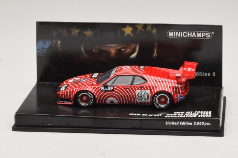 BMW M1 Procar #80 H-J. Stuck Procar Series 1980 Minichamps 1:43 444891604 Metal
