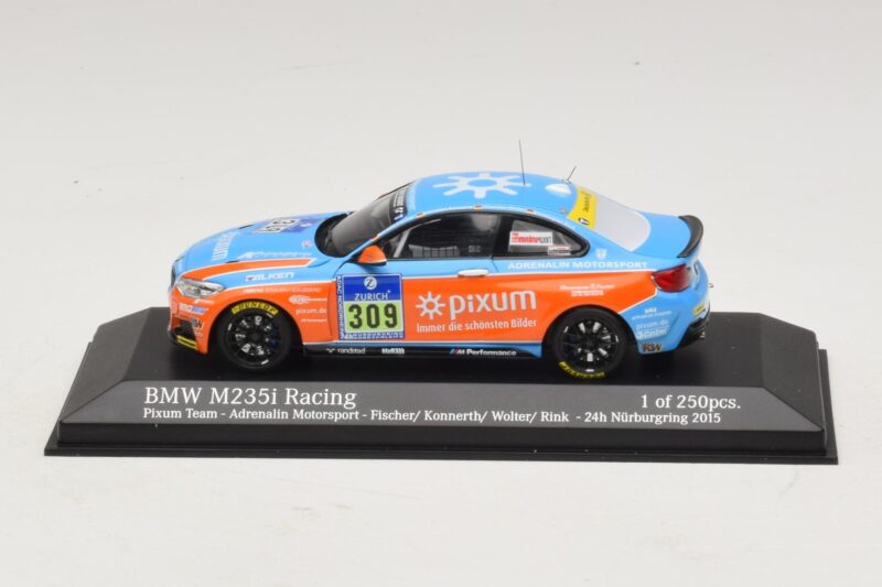 BMW M235i Pixum Team #309 Fischer / Konnerth 24 Hours of Nurburgring 2015 Minichamps 1:43 437152509 Metal