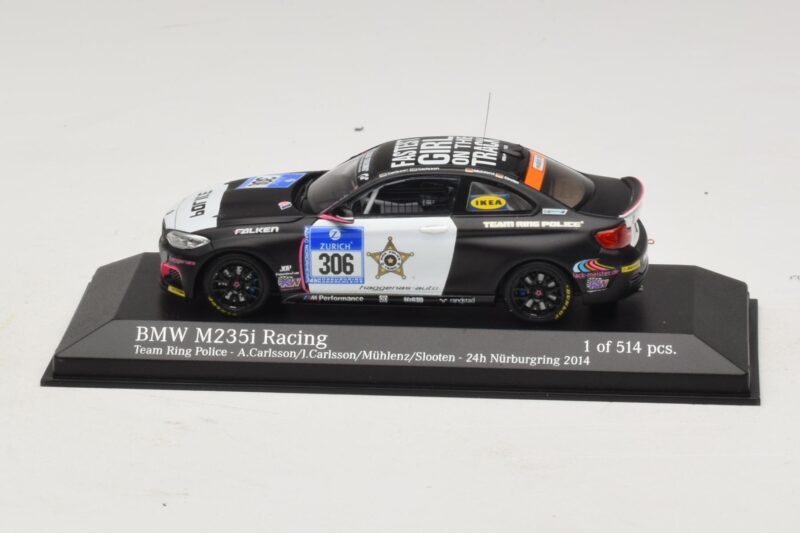 BMW M235i Ring Police Team #306 Carlsson 24 Hours of Nurburgring 2014 Minichamps 1:43 437142406 Metal