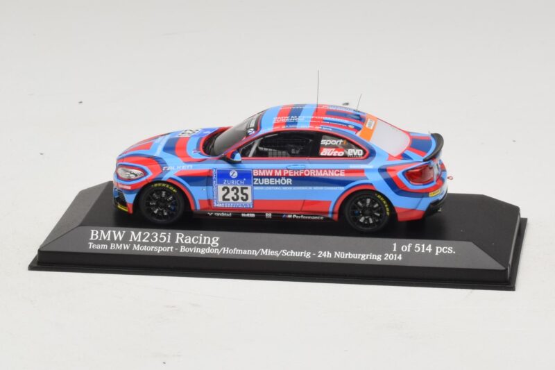 BMW M235i Team BMW Motorsport #235 Bovigdon 24 Hours of Nurburgring 2014 Minichamps 1:43 BMW M235i Team BMW Motorsport #235 Bovigdon 24 Hours of Nurburgring 2014 Minichamps 1:43 437142435 Metal
