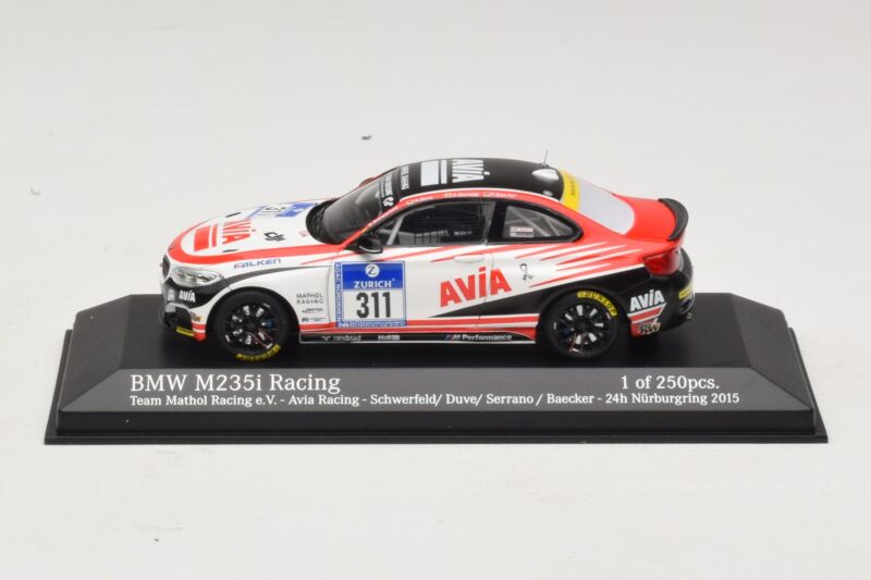 BMW M235i Team Mathol Racing #311 Scherfeld / Duve 24 Hours of Nurburgring 2015 Minichamps 1:43 437152511 Metal