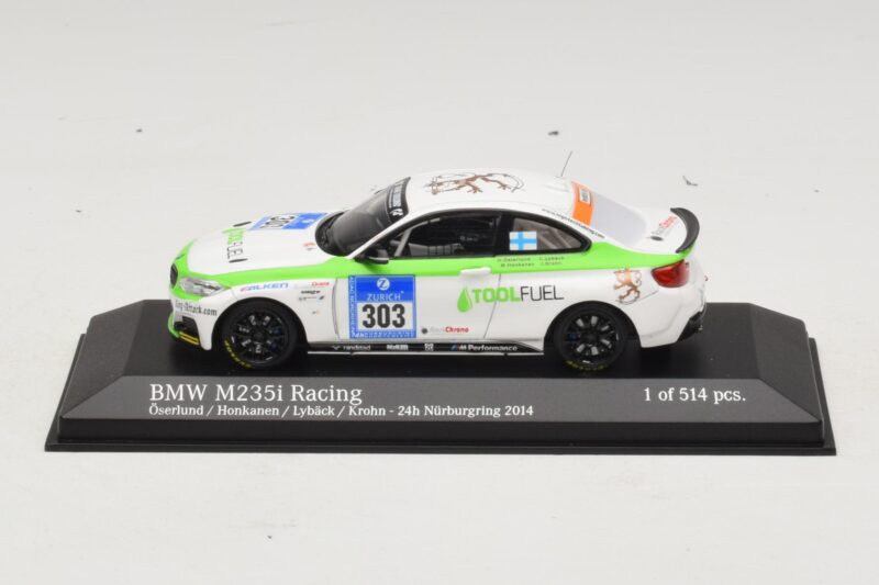 BMW M235i ToolFuel #303 Krohn 24 Hours of Nurburgring 2014 Minichamps 1:43 437142403 Metal