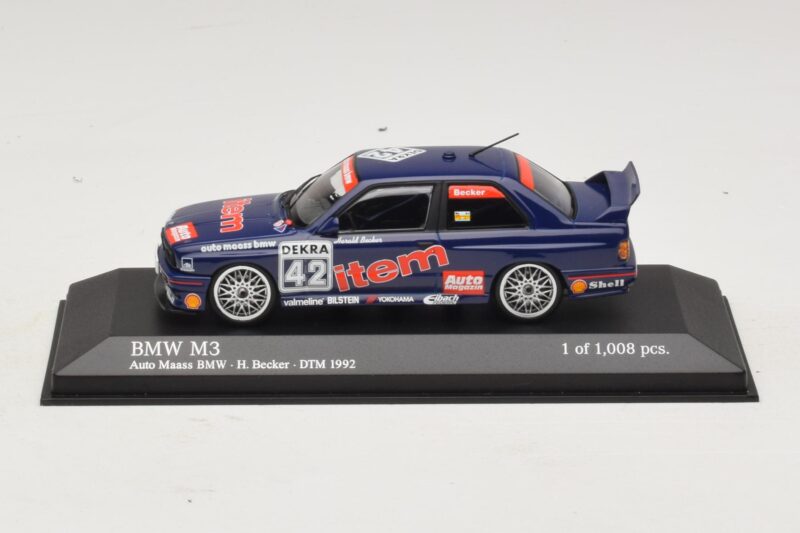 BMW M3 E30 Auto Maas #42 Becker DTM 1992 Minichamps 1:43 BMW M3 E30 Auto Maas #42 Becker DTM 1992 Minichamps 1:43 430922042 Metal