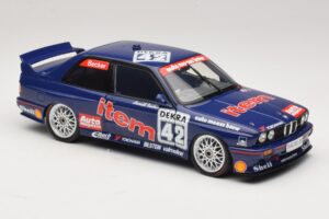 BMW M3 E30 Auto Maass #42 H. Becker DTM 1992 Minichamps 1:18 180922042 Metal — zdjęcie 6 z 8