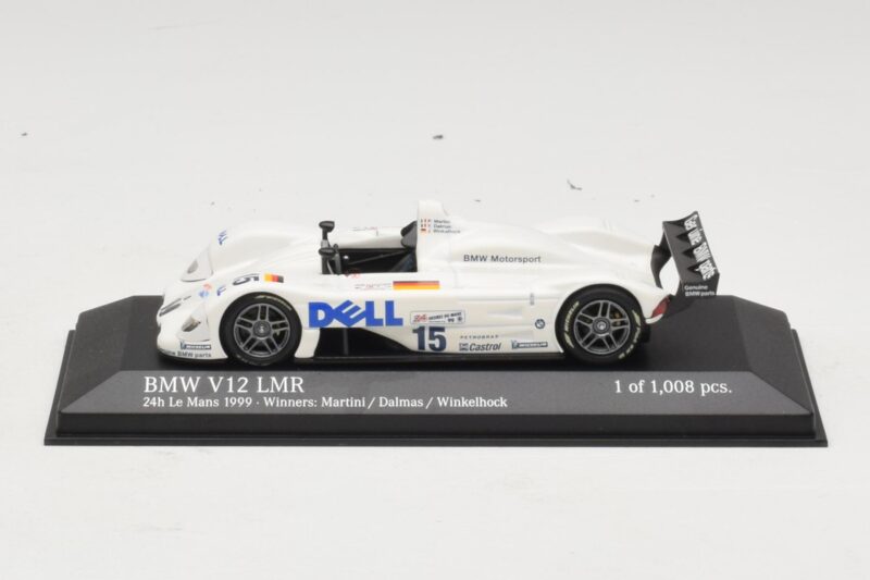 BMW V12 LMR #15 P. Martini / Y. Dalmas / J. Winkelhock 24 Hours of Le Mans Winner 1999 Minichamps 1:43 430992915 Metal