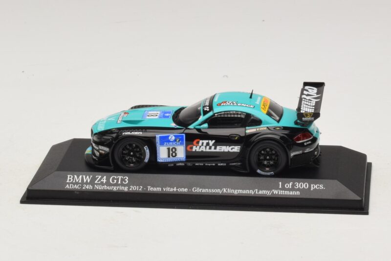 BMW Z4 GT3 Vita4One #18 Goransson / Klingmann 24 Hours of Nürburgring 2012 Minichamps 1:43 437122918 Metal