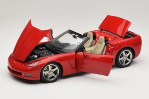 Chevrolet Corvette C6 Kabriolet Czerwony AUTOart 1:18 71221 Metal — zdjęcie 2 z 8