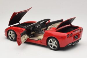 Chevrolet Corvette C6 Kabriolet Czerwony AUTOart 1:18 71221 Metal — zdjęcie 5 z 8