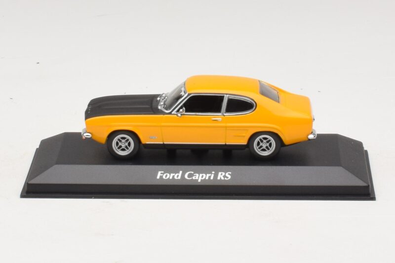 Ford Capri Mk1 RS Żółty z Czarną Maską Maxichamps 1:43 Ford Capri Mk1 RS Żółty z Czarną Maską Maxichamps 1:43 940085800 Metal