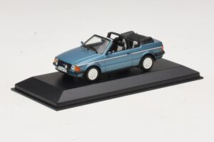 Ford Escort Mk3 Kabriolet Niebieski Metalik Minichamps 1:43 400085030 Metal — zdjęcie 2 z 4
