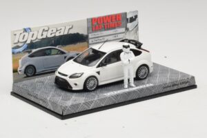 Ford Focus RS Mk2 Top Gear Biały Z Figurką Minichamps 1:43 519438810 Metal — zdjęcie 2 z 5