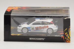 Ford Focus RS WRC #46 V. Rossi / C. Cassina RAC Rally 2007 Uszkodzone Pudełko Minichamps 1:43 400078446-O1 Metal — zdjęcie 5 z 5