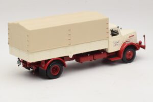 Henschel HS 140 Ciężarówka Skrzyniowa Biały Czerwony Minichamps 1:43 439171020 Metal — zdjęcie 2 z 6