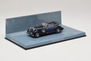Horch 853 A Sport Cabriolet Czarny Niebieski Minichamps 1:43 436012036 Metal — zdjęcie 2 z 5