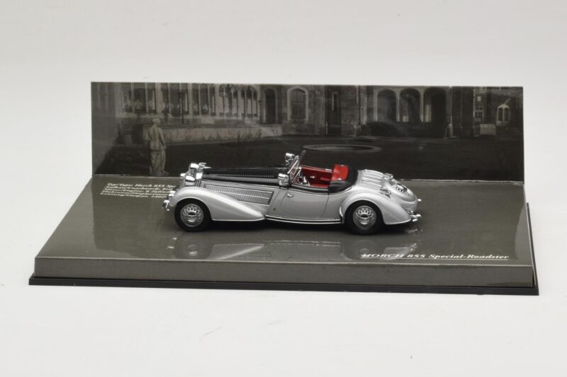 Horch 855 Special Roadster Srebrny Czarny Minichamps 1:43 436014204 Metal