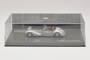 Horch 855 Special Roadster Srebrny Czarny Minichamps 1:43 436014204 Metal — zdjęcie 5 z 5