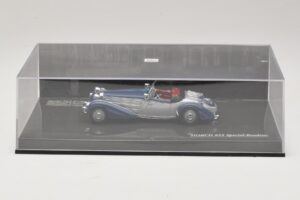 Horch 855 Special Roadster Srebrny Niebieski Minichamps 1:43 436014202 Metal — zdjęcie 5 z 5