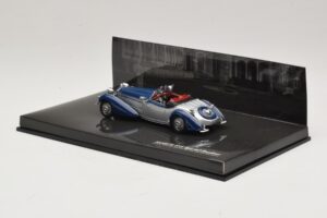 Horch 855 Special Roadster Srebrno-Niebieski Bez Zewnętrznego Pudełka Minichamps 1:43 436014202-O1 Metal — zdjęcie 3 z 4