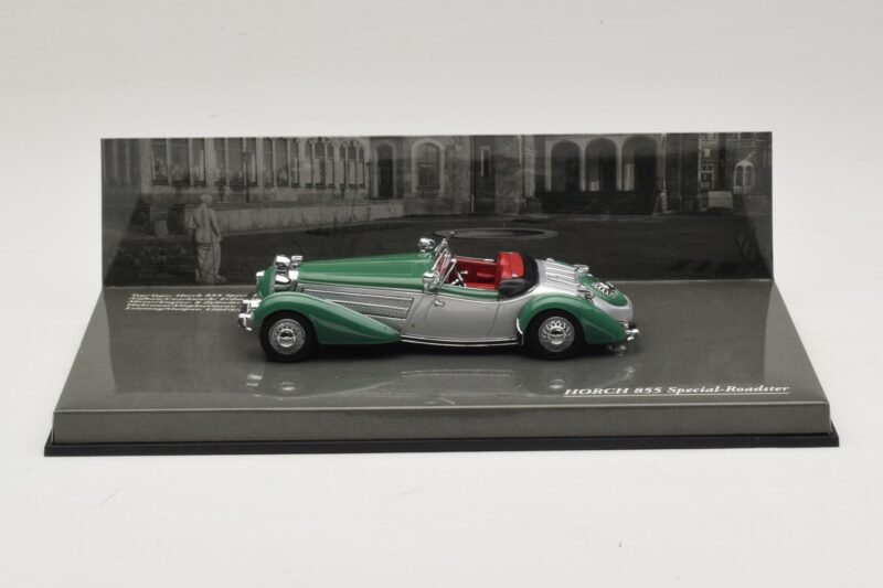 Horch 855 Special Roadster Srebrny Zielony Minichamps 1:43 436014205 Metal