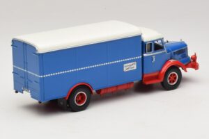 Krupp Titan Furgon Niebieski Czerwony Minichamps 1:43 439069040 Metal — zdjęcie 2 z 6