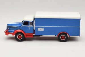 Krupp Titan Furgon Niebieski Czerwony Minichamps 1:43 439069040 Metal — zdjęcie 3 z 6