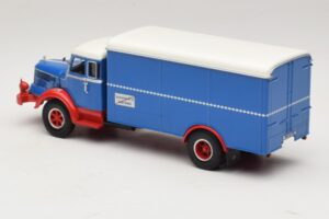 Krupp Titan Furgon Niebieski Czerwony Minichamps 1:43 439069040 Metal — zdjęcie 5 z 6