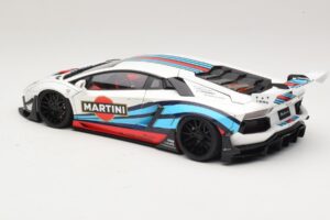 Lamborghini Aventador LB Works Martini Livery AUTOart 1:18 79185 Kompozyt — zdjęcie 7 z 8
